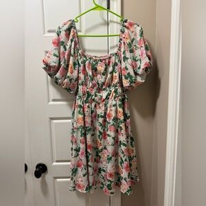 Floral Puff Sleeve Dress